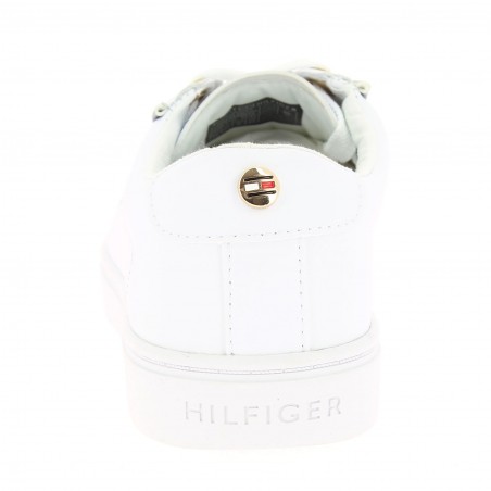 BASKET FEMME TOMMY SIGNATURE BLANCHE-MATIERE NOBLE- 59€