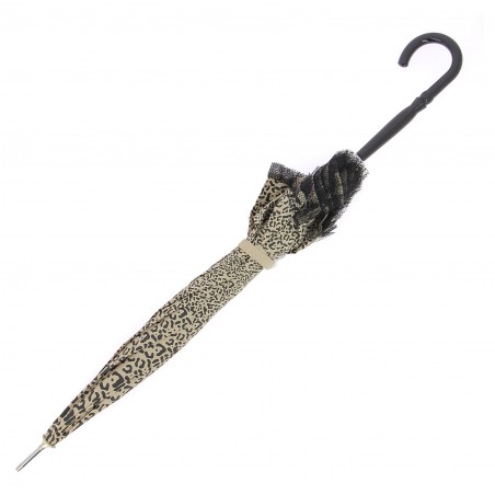 Parapluie  LOLLIPOPS beige motif léopard solide- Matière-noble -29 €