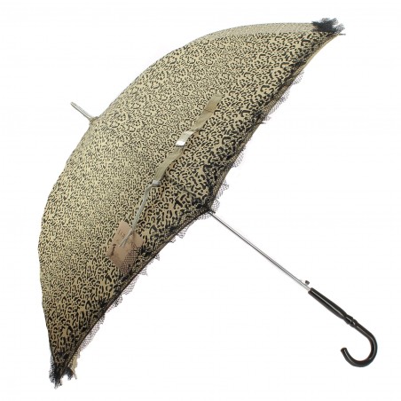 Parapluie  LOLLIPOPS beige motif léopard solide- Matière-noble -29 €