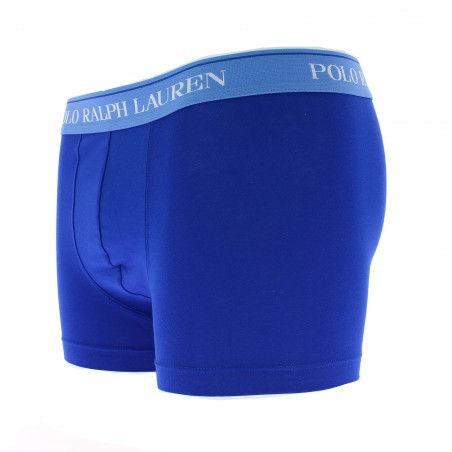 BOXER RALPH LAUREN BLEU ROY 1 STRETCH COTON caleçon homme pas cher