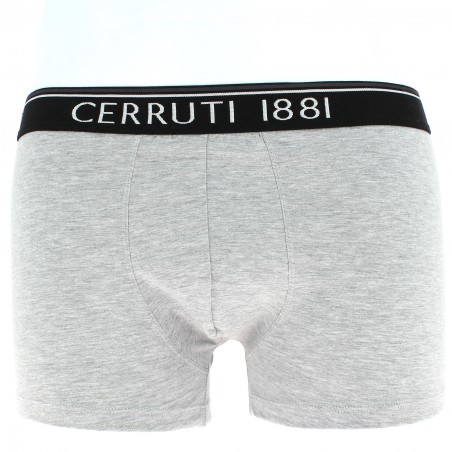 BOXER GRIS CERRUTI 1881 COTON matiere-noble caleçon homme pas cher