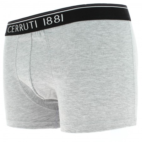 BOXER GRIS CERRUTI 1881 COTON matiere-noble caleçon homme pas cher