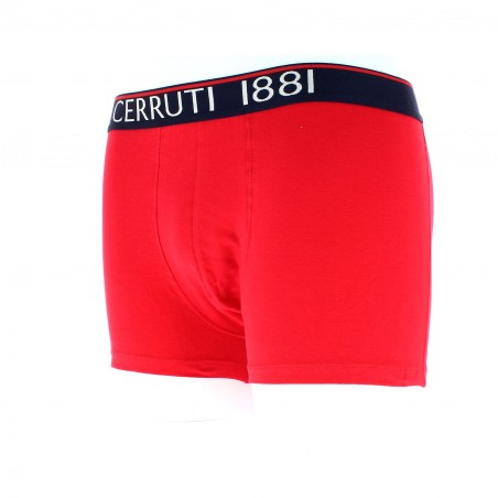 BOXER ROUGE CERRUTI 1881 COTON matiere-noble caleçon homme pas cher