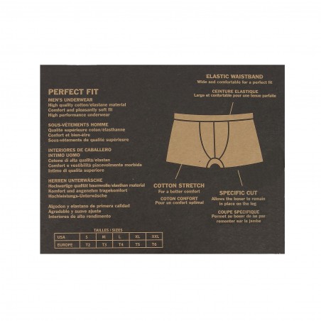 Boxer Homme Von Dutch coton doux 95% stretch noir - matiere-noble 5.80€