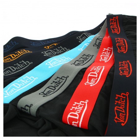 Boxer Homme Von Dutch coton doux noir - matiere-noble 5.80€