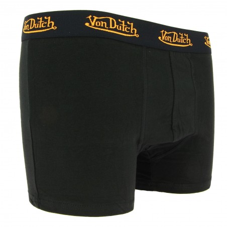Boxer Homme Von Dutch coton doux 95% stretch noir - matiere-noble 5.80€