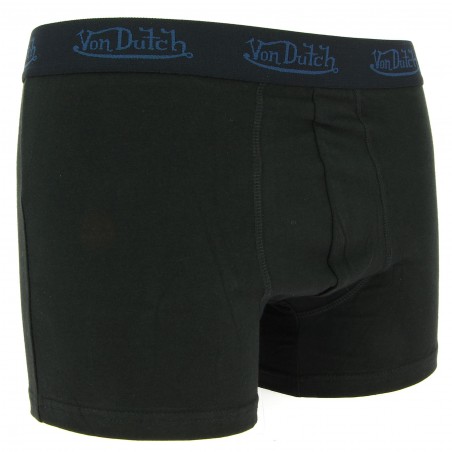 Boxer Homme Von Dutch coton doux 95% stretch noir 5.80€ | matiere-noble.fr