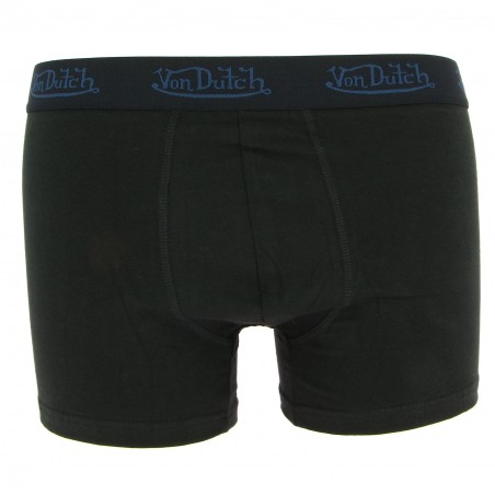 Boxer Homme Von Dutch coton doux 95% stretch noir 5.80€ | matiere-noble.fr