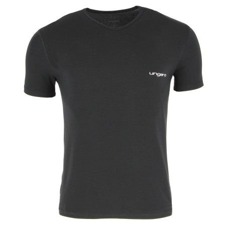 TEE SHIRT UNGARO COL V NOIR