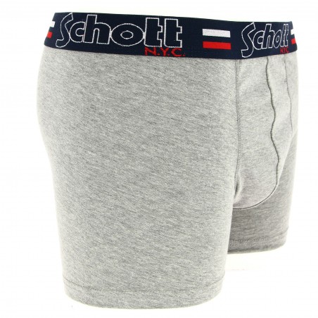 Boxer SCHOTT NYC pas cher, gris clair chez Matière-noble 4.99€