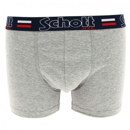 Boxer SCHOTT NYC pas cher, gris clair chez Matière-noble 4.99€