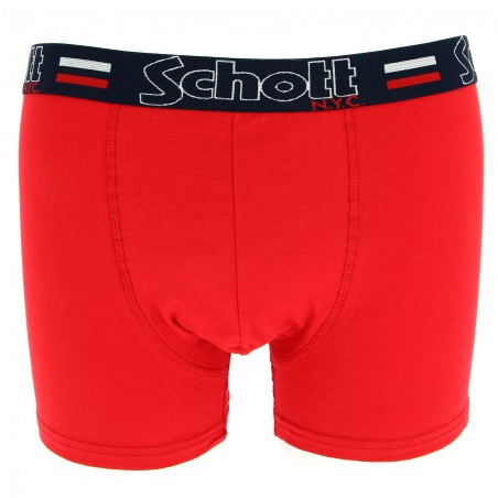 Boxer SCHOTT NYC rouge pas cher chez Matière-noble 4.99€