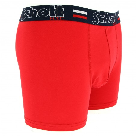 Boxer SCHOTT NYC rouge pas cher chez Matière-noble 4.99€
