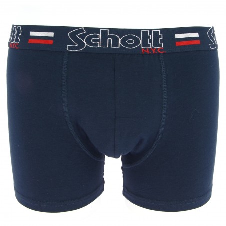 Boxer SCHOTT NYC bleu marine  chez Matière-noble 4.99€