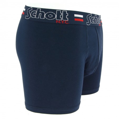 Boxer SCHOTT NYC bleu marine  chez Matière-noble 4.99€