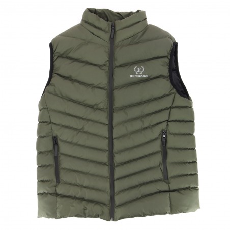 Doudoune sans manche homme JUST EMPORIO kaki - Matière-noble 34,90€