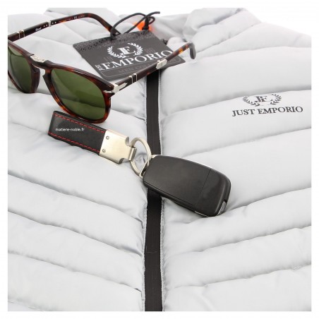 Doudoune homme sans manche JUST EMPORIO gris clair  - Matière-noble 34,90