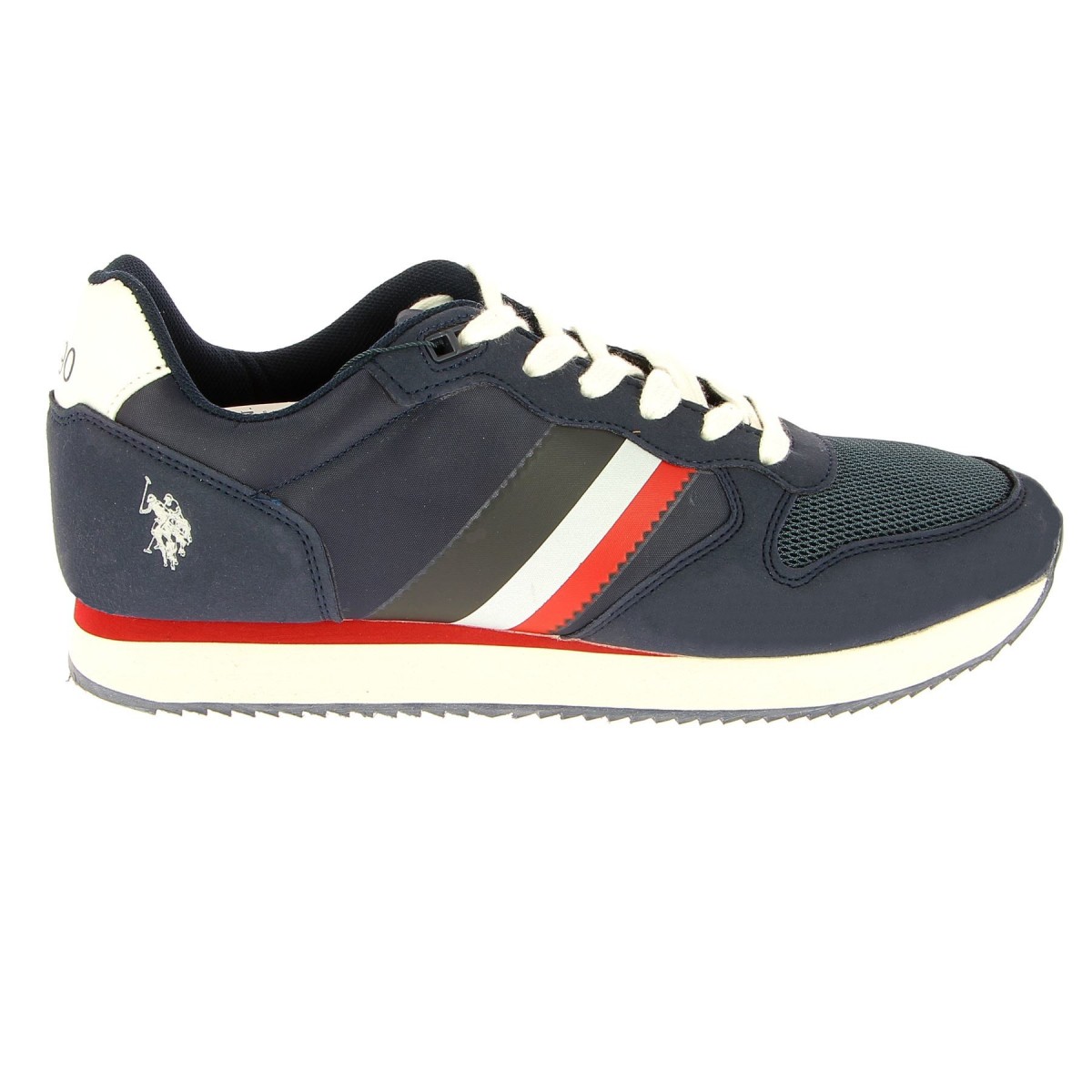 basket homme bleu blanc rouge