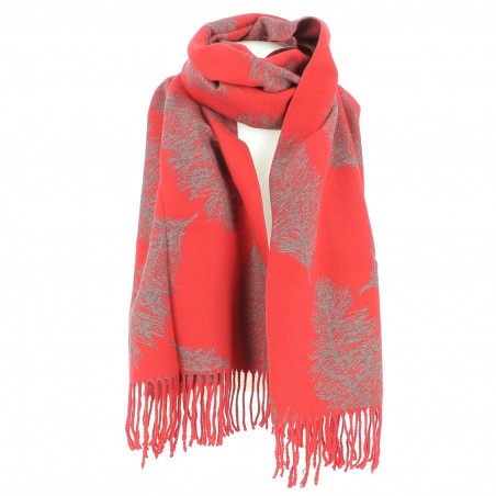 Echarpe RODIER toucher cachemire rouge - Matière-noble 19,90€