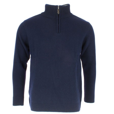 PULL HOMME MARINE COL...