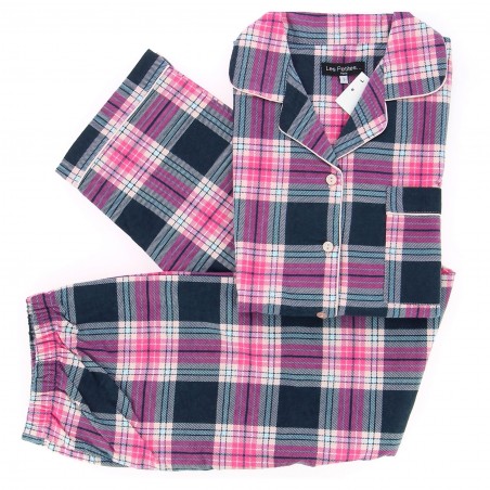 Pyjama Tartan flanelle 100% coton LES PETITES - Matière noble 24,90€