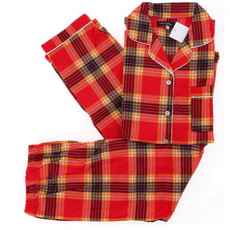 Pyjama Tartan rouge/jaune/noir LES PETITES - Matière noble 24,90€