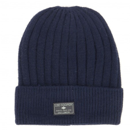 Bonnet LEE COOPER marine, toucher cachemire - Matière noble 14,90€