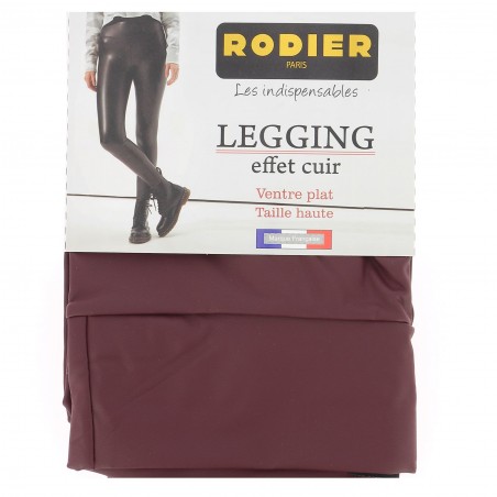 Legging simili cuir RODIER bordeaux chic, confortable, Matière noble 17.90€