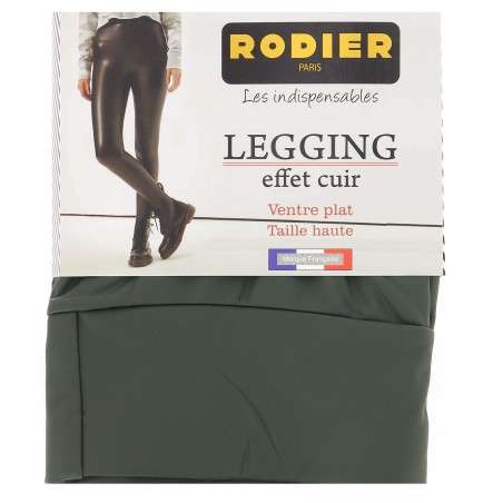 Legging simili cuir RODIER kaki chic, confortable, Matière noble17.90€