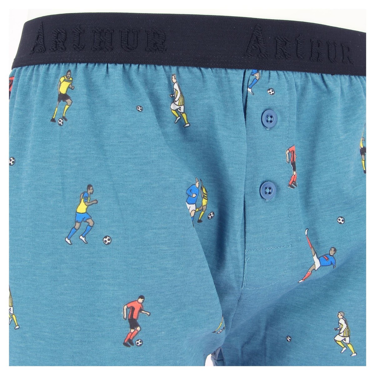 Caleçon ARTHUR imprimé FOOTBALL - Matière noble 18,90€