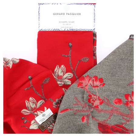 Etole Gérard Pasquier rouge à motif - Matière noble 19,90€