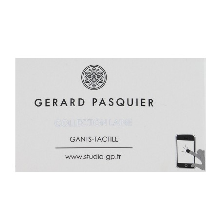 Gants femme tactile noir et gris doublure polaire marque Gérard Pasquier  S/M