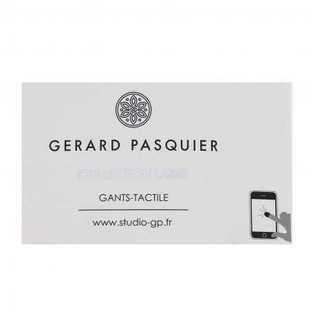 Gants Gérard PASQUIER, bi-matière, bleu et gris - Matière noble 12,90€