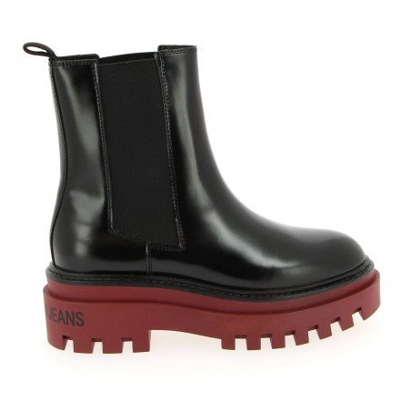 Bottines femme Calvin KLEIN FLATFORM  noire - Matière noble 69,90€