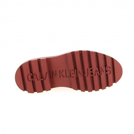 Bottines femme Calvin KLEIN FLATFORM  noire - Matière noble 69,90€