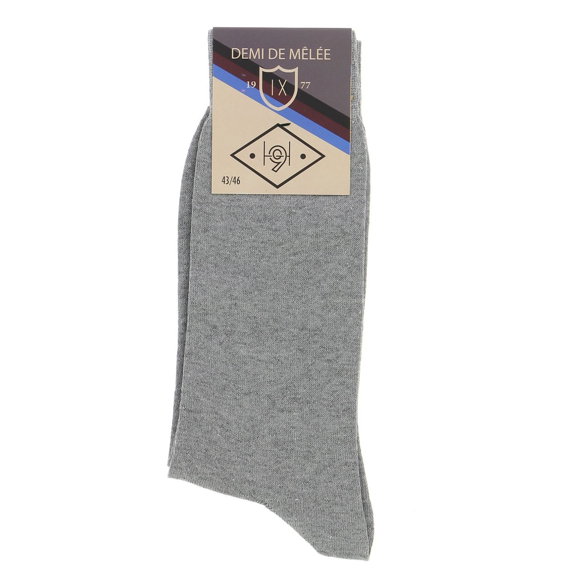 Chaussettes homme Demi de mêlée grises - Matière noble 2,90€