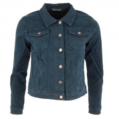 Veste cintrée courte marine Nina Carter - Matière noble 36,90 €
