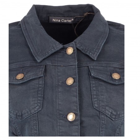 Veste cintrée courte marine Nina Carter - Matière noble 36,90 €