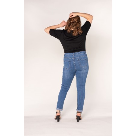 Pantalon stretch noir femme - Matière noble 29,90€