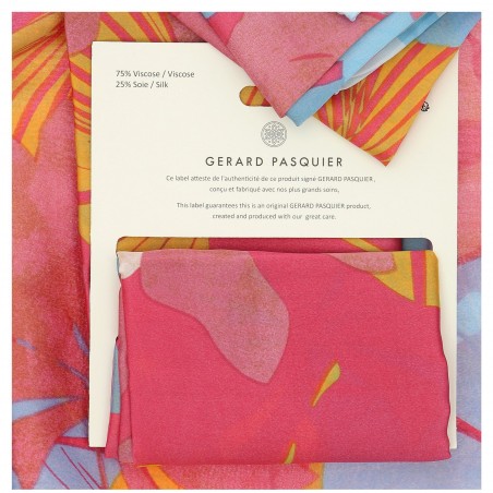 Foulard soie et viscose, 90 X 180 G. Pasquier - Matière noble 12,90€