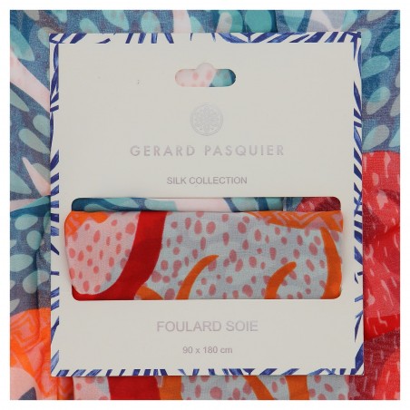 Foulard soie et viscose G. Pasquier  - 90 X 180 - Matière noble 12,90€