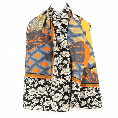Grand foulard G.Pasquier soie, viscose - Matière noble 13,90€