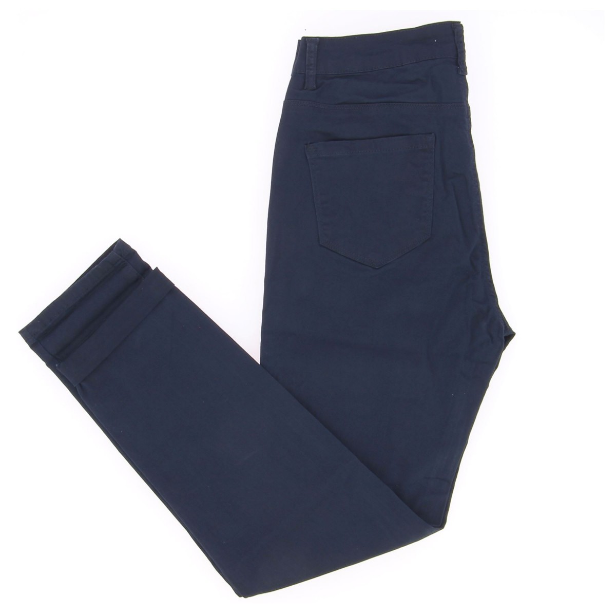 Pantalon stretch marine femme - Matière noble 29,90€