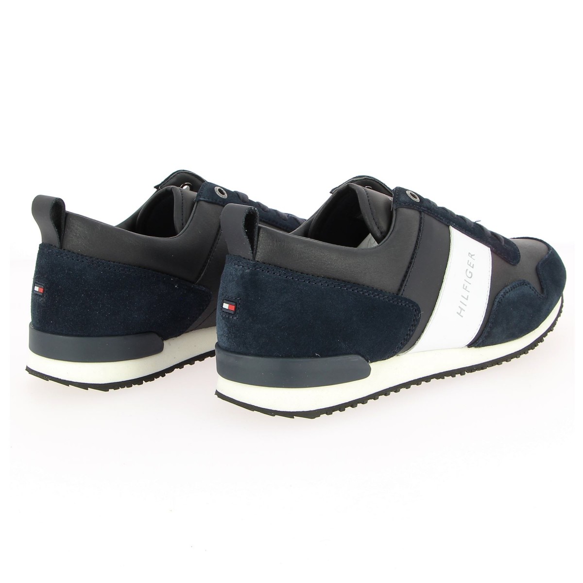 Baskets homme TOMMY HILFIGER marine/blanc Matière noble 59,90€