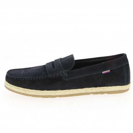 Espadrille Casual TOMMY HILFIGER daim marine - Matière noble 59,90€