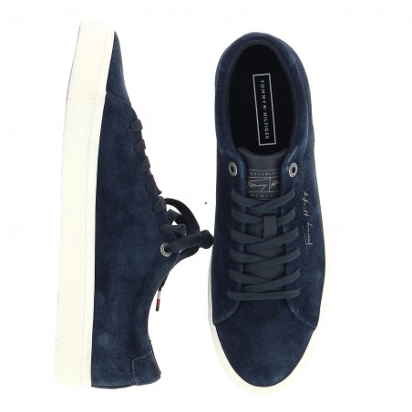 BASKET MIXTE TOMMY HILFIGER BLANC - MATIERE NOBLE - 59,90€
