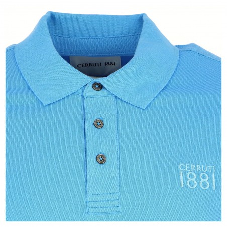Polo homme CERRUTI 1881 turquoise - Matiere-noble 29,90€