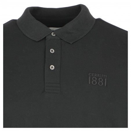 Polo homme CERRUTI 1881 noir - Matiere-noble 29,90€