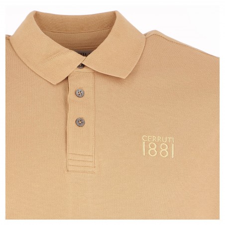 Polo homme CERRUTI 1881 Camel - Matiere-noble 29,90€