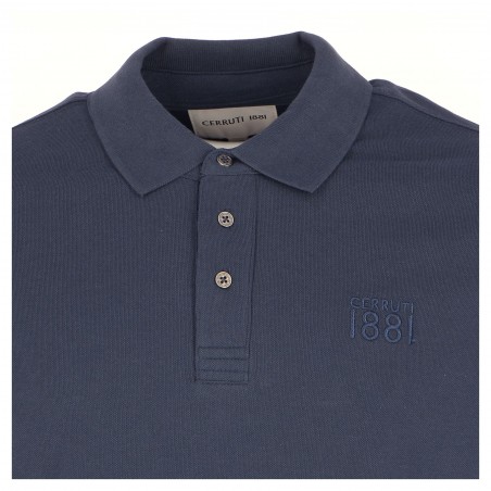 Polo homme CERRUTI 1881 marine - Matiere-noble 29,90€